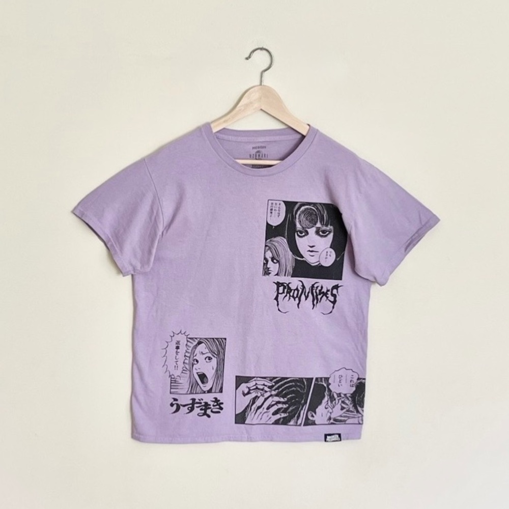 Broken Promises x Junji Ito The Scar Light Purple T Shirt Adult size Medium